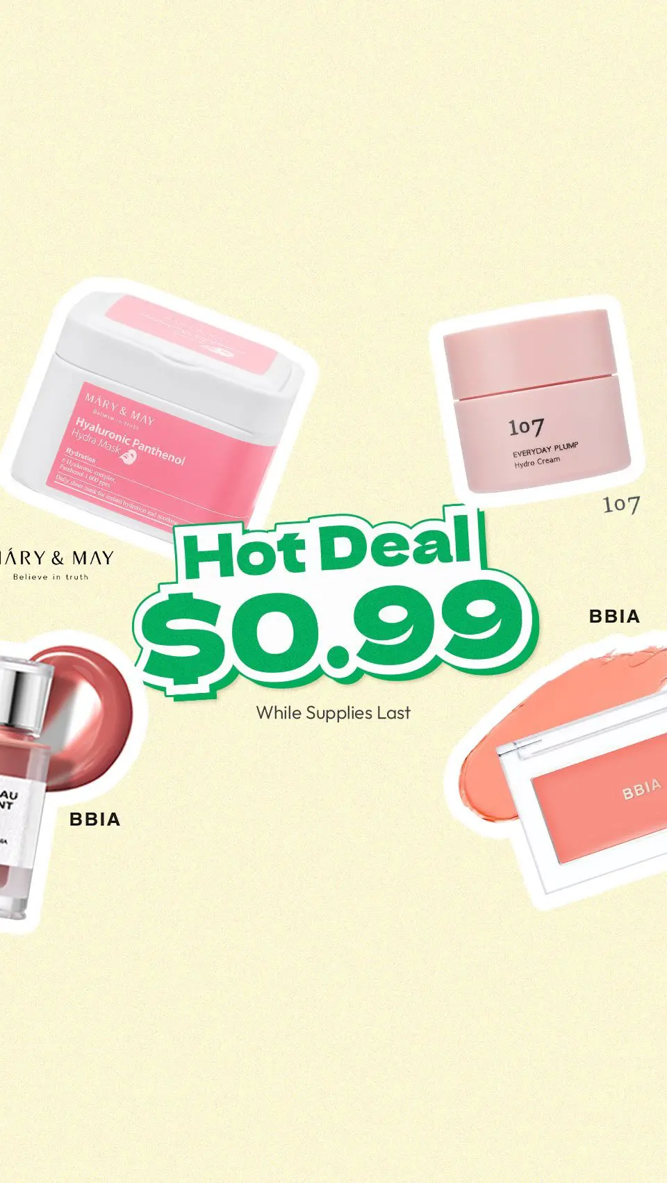 Time‘s running out! ⏰ Our $0.99 K-beauty deals are still available, but not for long. Don’t miss out